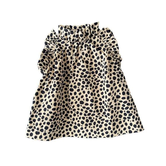NWT Janie And Jack Leopard Ruffle Sleeve Top 3-6m - Picture 1 of 4
